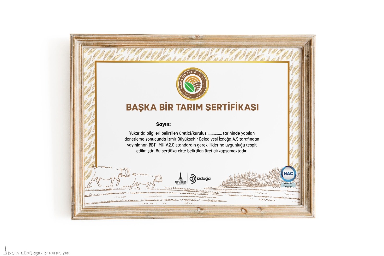 Başka Bir Tarım Sertifikasyonu uluslararası geçerlilik kazandı