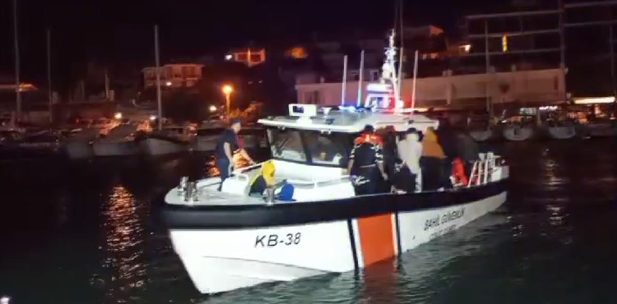 Göçmenler helikopterle kurtarıldı!