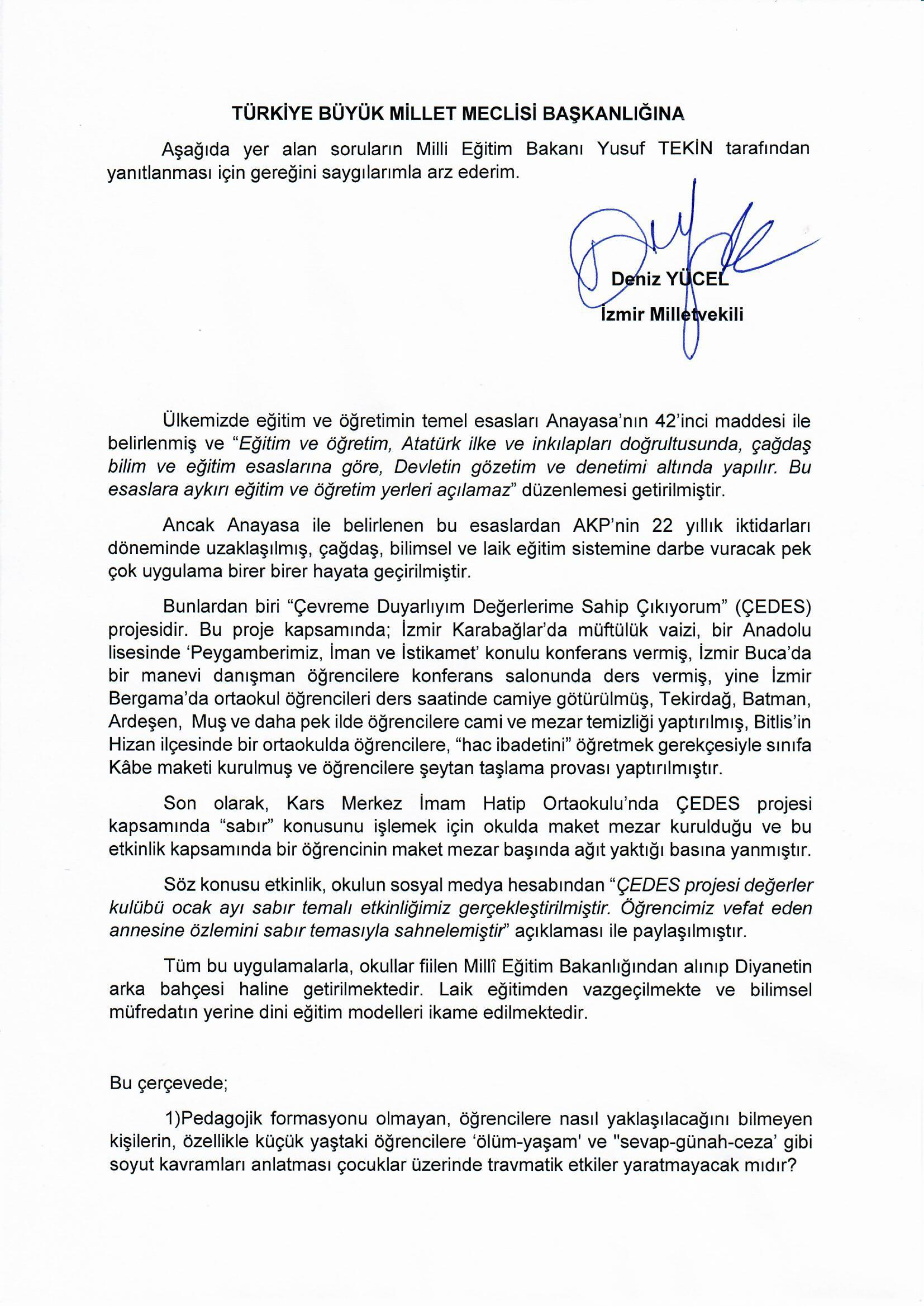 Chp'li Yücel, "Senin De Görevden Affını İsteyeceğin Günler Yakındır"