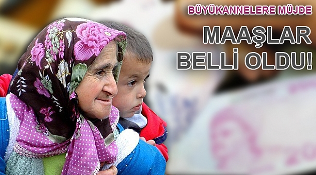 Büyükannelere verilecek maaş belli oldu
