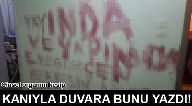 Cinsel organını kesip tuvalete attı!