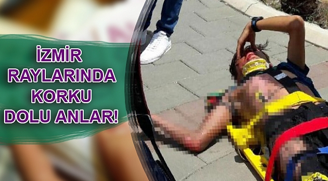 Tren vagonunun üstüne çıktı ve...