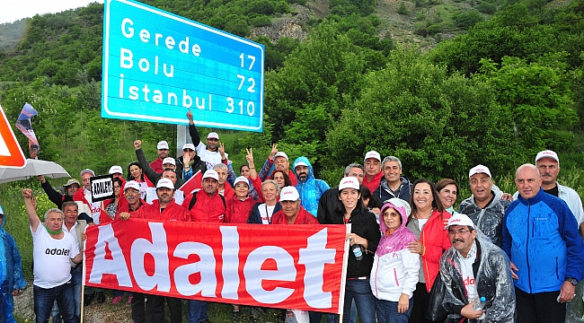 Balçova’dan Adalet Yürüyüşü’ne destek