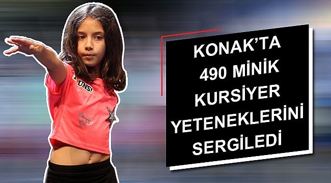 490 minik kursiyer yeteneklerini sergiledi