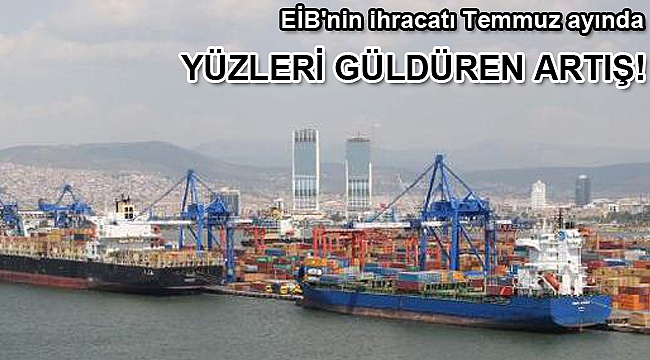 EİB'nin ihracatı Temmuz ayında yüzde 22 arttı