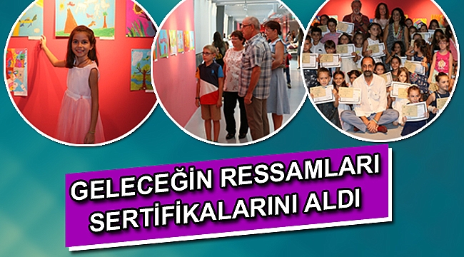 Geleceğin ressamları sertifikalarını aldı
