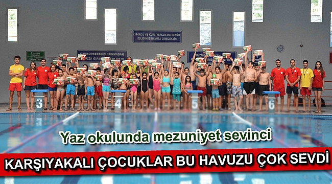 Yaz okulunda mezuniyet sevinci