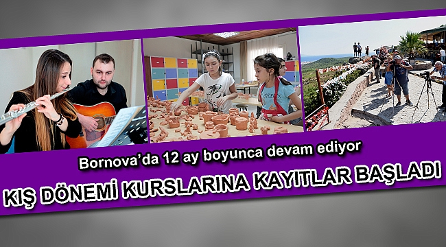 Bornova’da hobi ve beceri kursları 12 ay boyunca devam ediyor