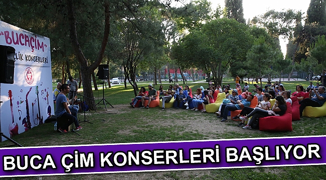 Buca Çim Konserleri başlıyor