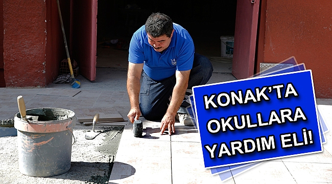 Konak’ta okullara yardım eli