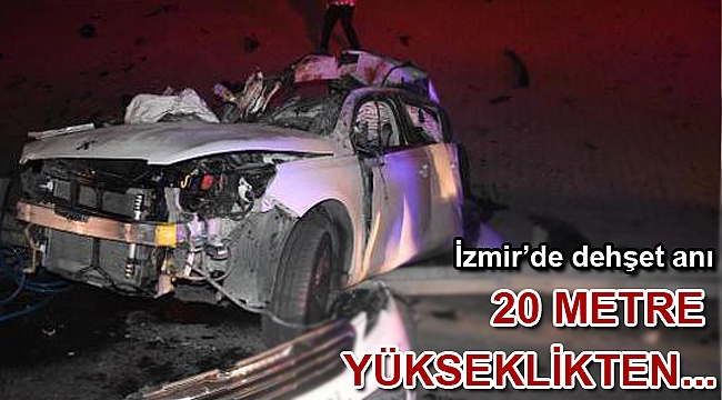 Köprüden düşen otomobilde 2 ölü, 1 yaralı