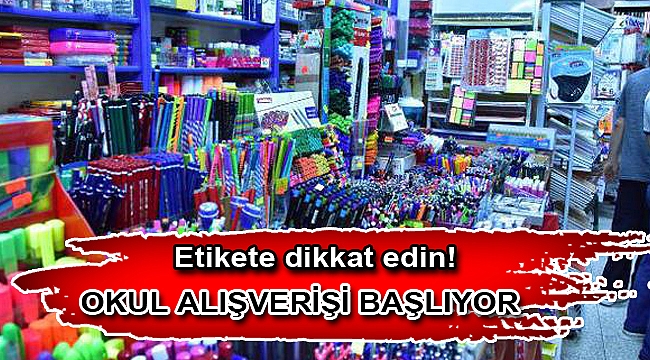 Okul alışverişi başlıyor