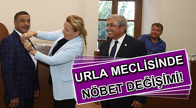 Urla meclisinde nöbet değişimi