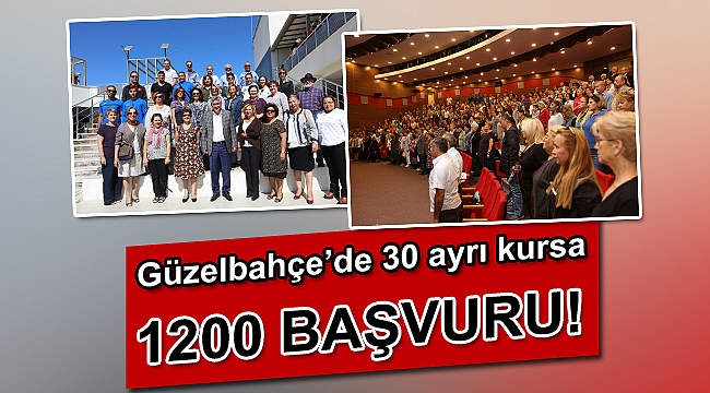 30 kursa 1200 başvuru