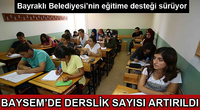 Bayraklı Belediyesi’nin eğitime desteği sürüyor
