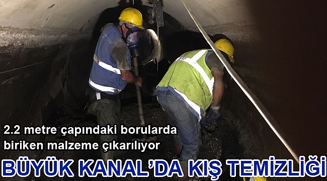 Büyük Kanal’da kış temizliği