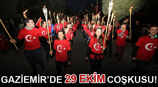 Gaziemir’de 29 Ekim coşkusu