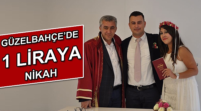 Güzelbahçe’de 1 liraya nikah