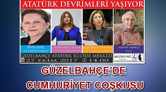 Güzelbahçe’de cumhuriyet coşkusu