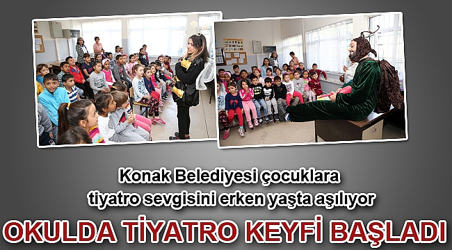 Okulda tiyatro keyfi başladı