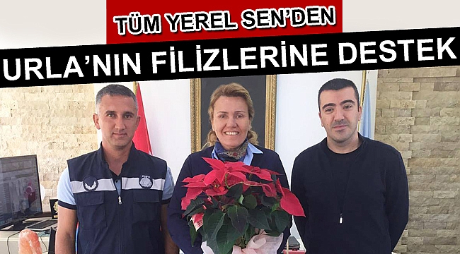 TÜM YEREL SEN’den Urla’nın Filizlerine destek