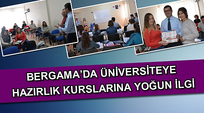 ÜNİVERSİTEYE HAZIRLIK KURSLARINA YOĞUN İLGİ