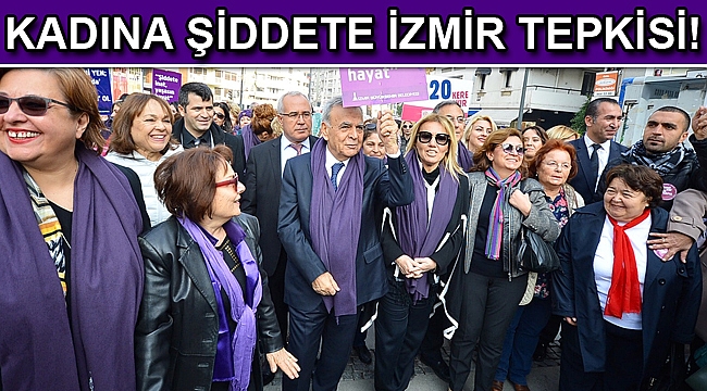 Kadına şiddete İzmir tepkisi