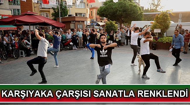 Karşıyaka Çarşısı sanatla renklendi