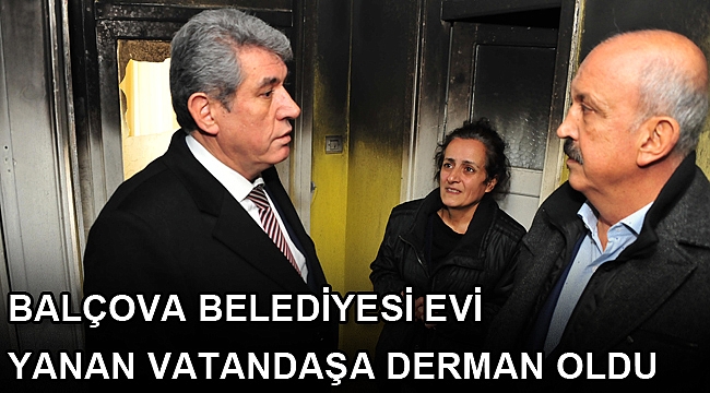 Balçova Belediyesi evi yanan vatandaşa derman oldu