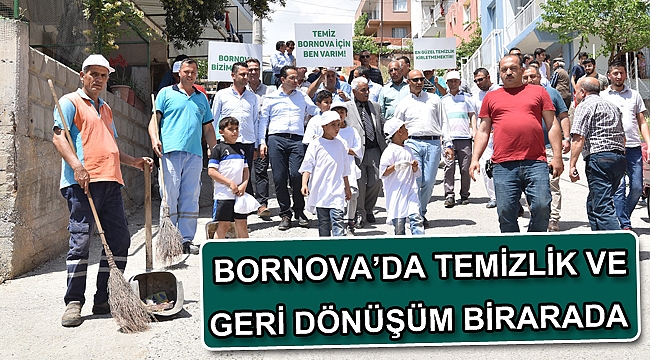 Bornova Belediyesi, temizliği geri kazanımla birleştirdi