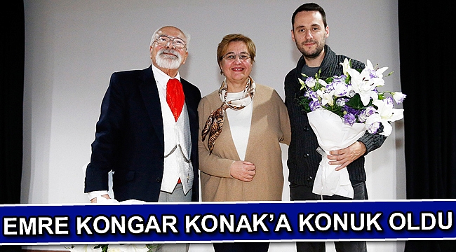 Emre Kongar Konak’a konuk oldu