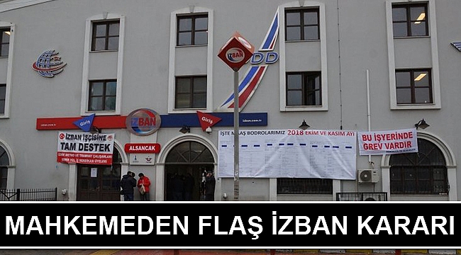 İzmir'de mahkemeden flaş İZBAN kararı