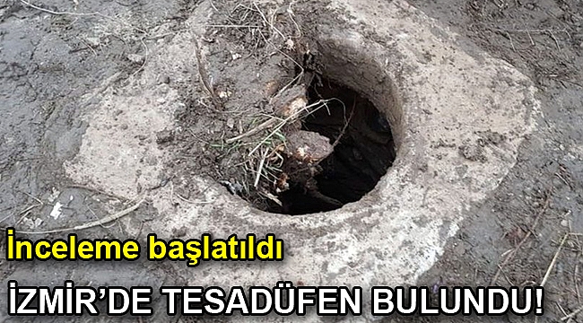 İzmir'de tarihi mermer kuyu bulundu
