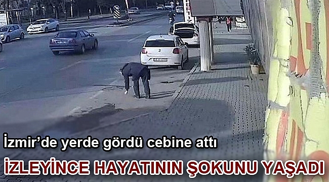 İzmir'de yerde bulduğu yüzüğü cebine attı