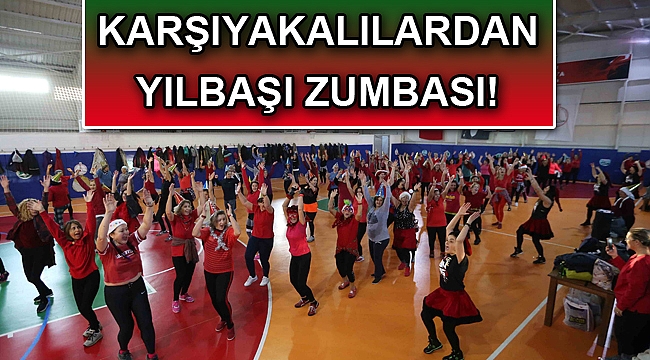 Karşıyakalılardan yılbaşı zumbası!
