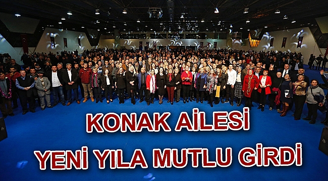 Konak ailesi yeni yıla mutlu girdi