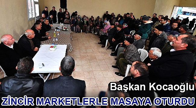 Zincir marketlerle masaya oturdu