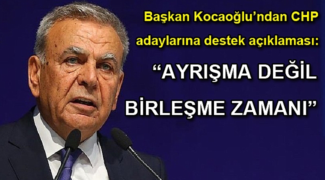 “Ayrışma değil birleşme zamanı”