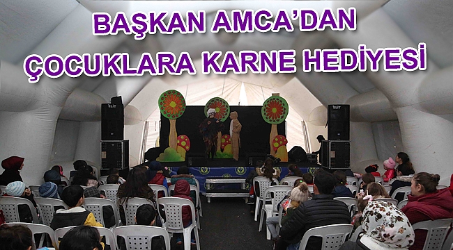 Başkan Amca’dan çocuklara karne hediyesi