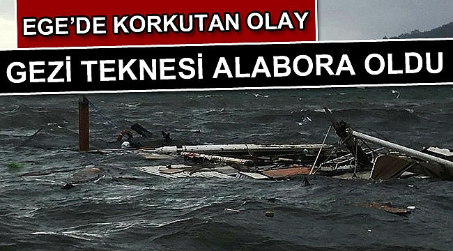 Göcek’te gezi teknesi battı