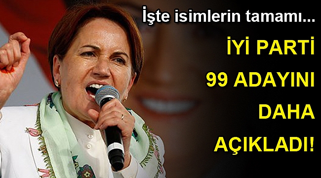 İYİ Parti 99 belediye başkan adayını açıkladı