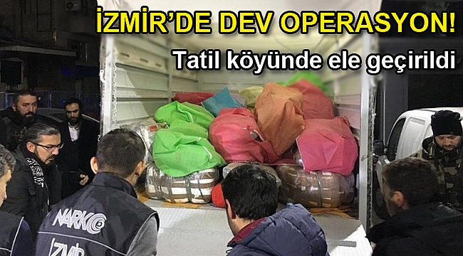 İzmir'de 1 ton sentetik uyuşturucu ele geçirildi