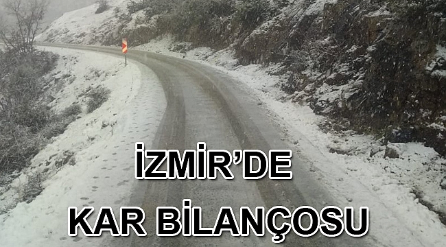 İzmir’de kar bilançosu