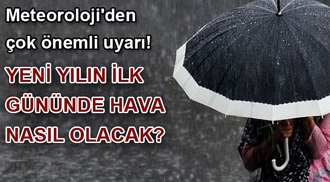 Meteoroloji'den çok önemli uyarı!