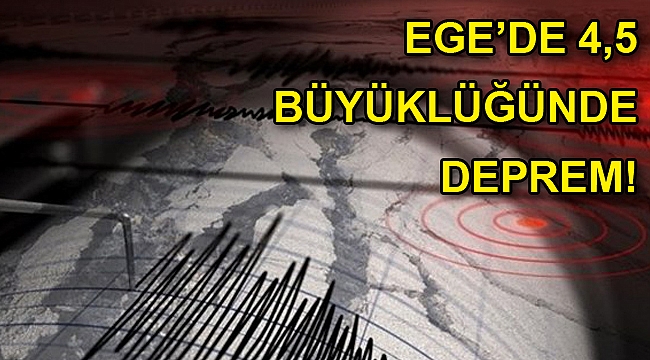 Muğla'da 4,5 büyüklüğünde deprem