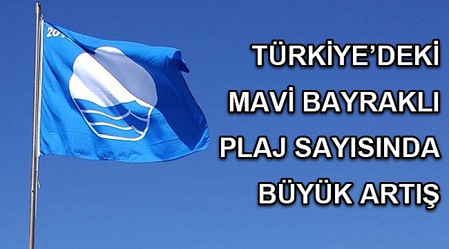 TÜRKİYE’DEKİ MAVİ BAYRAKLI PLAJ SAYISINDA BÜYÜK ARTIŞ YAŞANDI