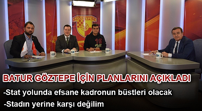 Batur; Göztepe için planlarını açıkladı