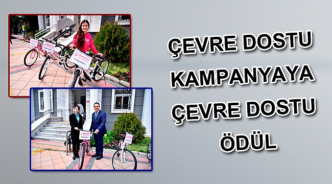 Bornova Belediyesi'nden atık toplayana bisiklet
