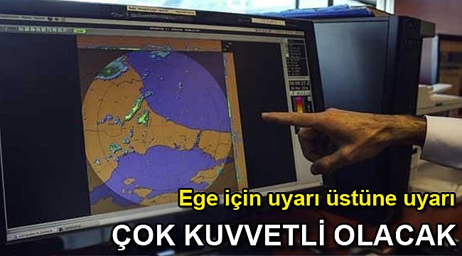 Ege bölgesl için fırtına ve yağış uyarısı!