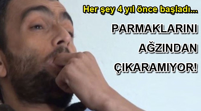 Parmaklarını ağzından çıkaramıyor